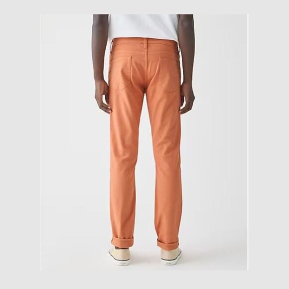 J. Crew 484 Slim-fit garment-dyed five-pocket pant Dusty Orange Sz 32x32 & 34x32 - Picture 3 of 12